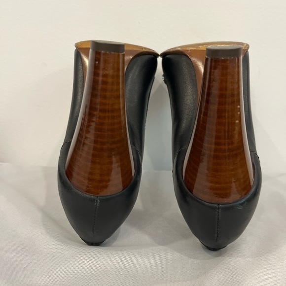 Authentic Vintage Dolce & Gabbana Black Leather Loafer Block Heels - Picture 8 of 12